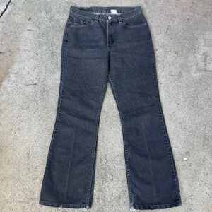 90s vintage Levi's boot cut jeans 30x30 off black charcoal gray 28 29 30 31 10 8
